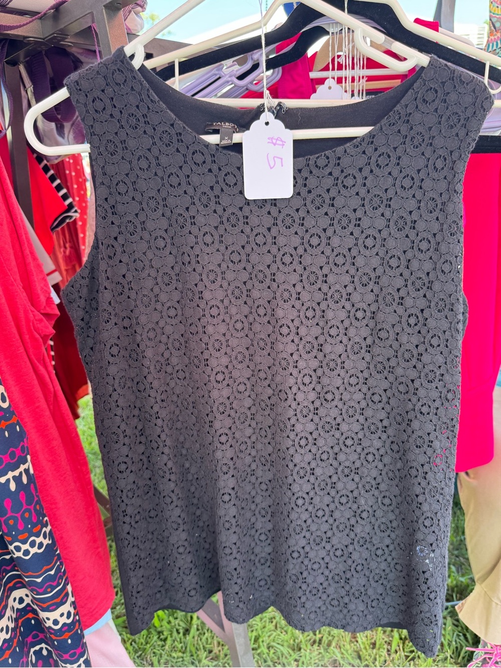 Talbots Black Lace Sleeveless Camisole
